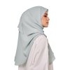 Sulam Mekar Ironless Chiffon Triangle Bawal in Teresa Green